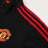 24/25  Man Utd  Black（Red Edge Jacket Tracksuit （三红边）