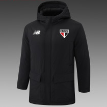 24/25  Sao Paulo  Black Hooded Cotton Coat G261