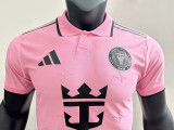 25/26 Inter Miami Pink Player Version  Polo Shirts