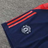 24/25 Man Utd Royal Blue Training Shorts Pants (红边）