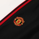 24/25  Man Utd  Black（Red Edge Jacket Tracksuit （三红边）