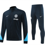 24/25 CHE Black Blue Jacket Tracksuit