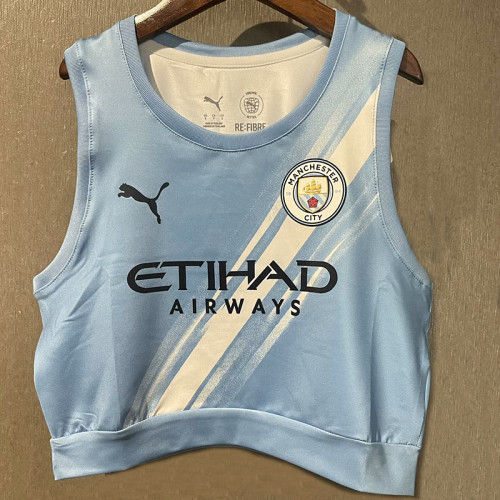 25/26 Man City Home  Women Yoga  Vest
