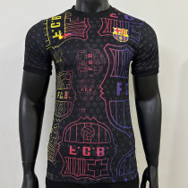 25 /26 BAR Team Logo Special Edition Black Player Version Soccer Jersey