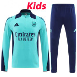 24/25 ARS Lake Blue  Kids Half Pull Tracksuit  (童装、半拉链)