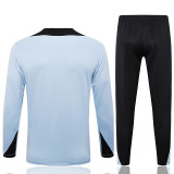 24/25 BAR Light Blue Half Pull Tracksuit  (半拉链、B843)