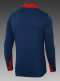 24/25 England Sapphire Blue Half Pull Tracksuit  (半拉链)