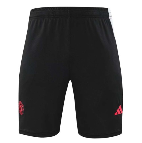 24/25 Man Utd Black Training Shorts Pants (白边）