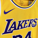 22/23 LAKERS O'NEAL  #34 Yellow Circle Neck  Top Quality Hot Pressing NBA Jersey（圆领）