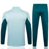 25/26 Cruzeiro Light Green Half Pull Tracksuit # B990 (半拉链)