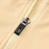 24/25 BAR Khaki Hooded  Half Pull Tracksuit(Add Fluff)  (半拉链\加绒F605)