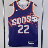 23/24 SUNS AYTON #22 Purple Top Quality Hot Pressing NBA Jersey