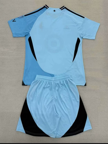 25/26 Minnesota United Away Kids Soccer Jersey(带章）