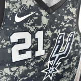 Sa Spurs DUNCAN # 21 Camouflage Top Quality Hot Pressing NBA Jersey