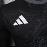 25/26 RMA  Dragon Pattern Black Player Version Soccer Jersey