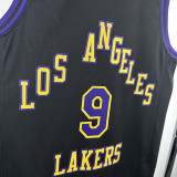 22/23 LAKERS BROWNIES # 9 Black City EditionTop Quality Hot Pressing NBA Jersey(城市黑、圆领)