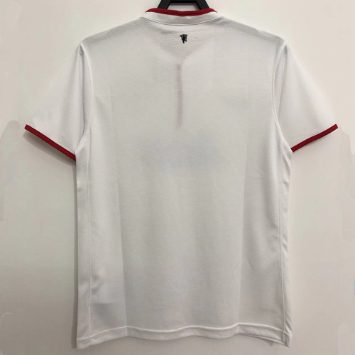 2013/2014 Man Utd Away White Retro Soccer Jersey