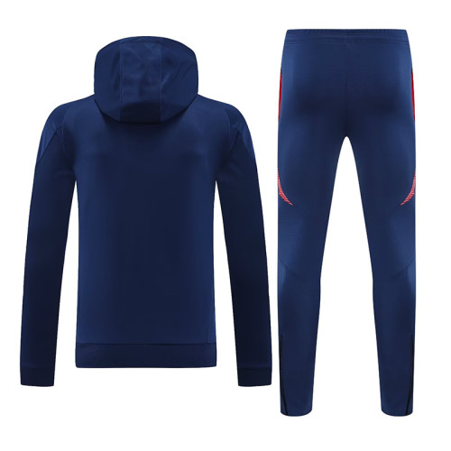 24/25 Man Utd Royal Blue Hooded  Tracksuit