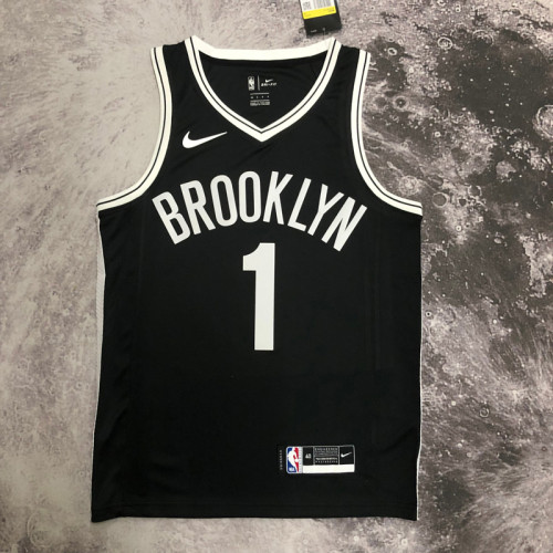 NETS BRIDGES #1 Black Top Quality Hot Pressing NBA Jersey (V领)