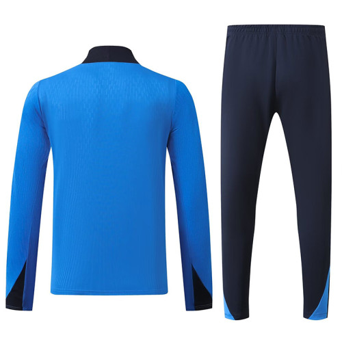 24/25 CHE Light Blue Kids Half Pull Tracksuit  (童装、半拉链)