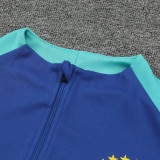 24/25  Brazil Blue Half Pull Tracksuit  (半拉链)
