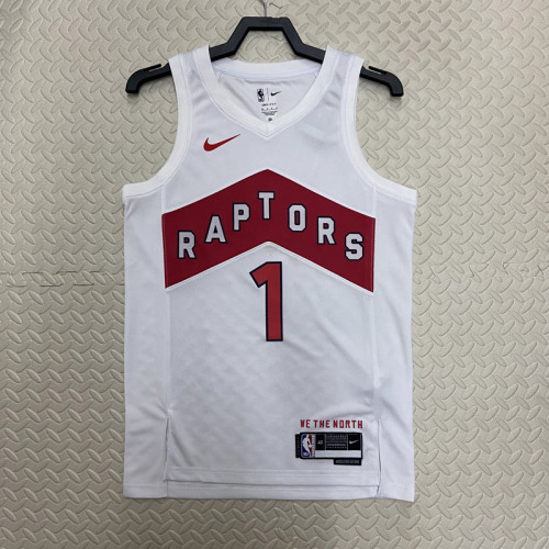 22/23 Raptors McGRADY #1 White Top Quality Hot Pressing NBA Jersey
