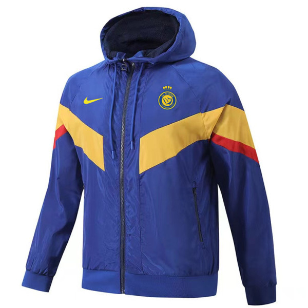 24/25 Al-Nassr  Blue & Yellow Windbreaker(黄标）