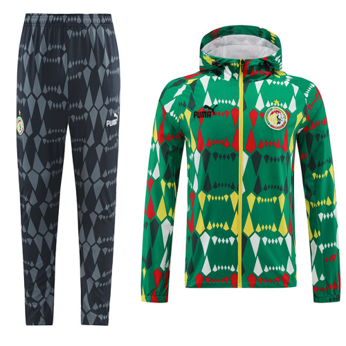 2024 Senegal Green Hoodie  Jacket Tracksuit