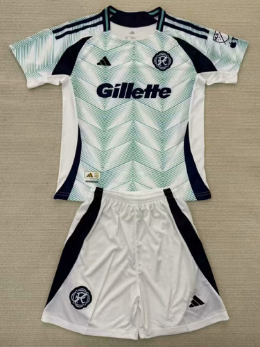 25/26 New England Away Kids Soccer Jersey(带章）