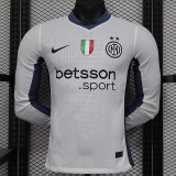24/25  INT Away Player Version  Long Sleeve Soccer Jersey(长袖)