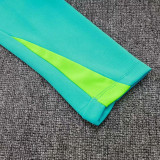 24/25  Brazil Light Green Half Pull  Kids Tracksuit  (半拉链、童装)
