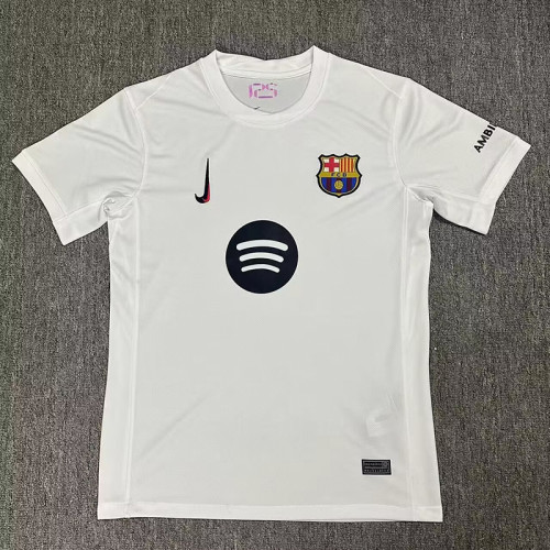 24/25 BAR White Special Edition Fans Soccer Jersey(大胸花）