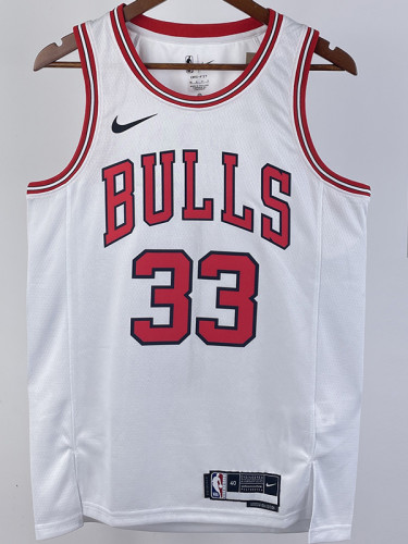 22/23 BULLS PIPPEN #33 White Top Quality Hot Pressing NBA Jersey
