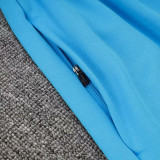 24/25 Man City Sky Blue Half Pull Tracksuit  (半拉链)