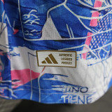 24/25 Japan Whit & Blue Comic  Player Version Soccer Jersey