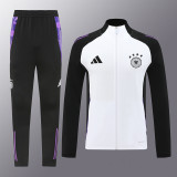 24/25  Germany Black White Jacket Tracksuit(02)