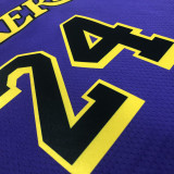 22/23 LAKERS BRYANT #24 Purple Top Quality Hot Pressing NBA Jersey (Trapeze Edition)