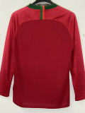 2018 Portugal Home Long Sleeve Retro Soccer Jersey(长袖)