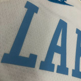 22/23 LAKERS JAMES #23 White Top Quality Hot Pressing NBA Jersey (Retro Logo)