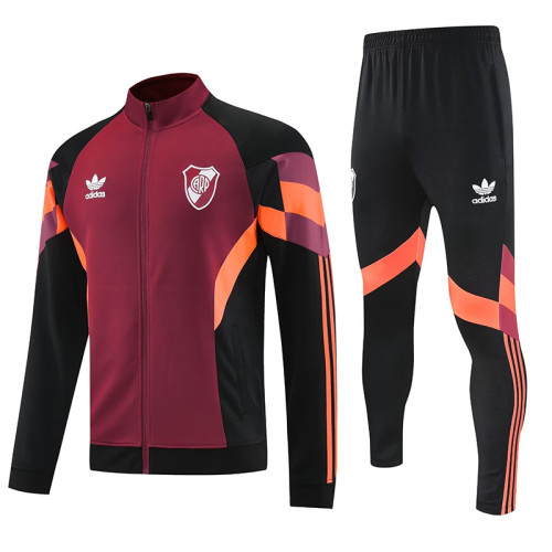 25/26  River Plate Maroon Jacket Tracksuit