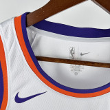 17/18 SUNS Booker #35White Retro Top Quality Hot Pressing NBA Jersey