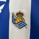 24/25  Real Sociedad Home Kids Soccer Jersey