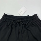 24/25 Black Flying Man Logo Black Cotton shorts(001、黑飞人标、全棉)
