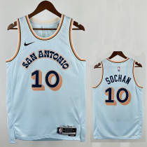 24/25 Sa Spurs SOCHAN #10 City Edition Top Quality Hot Pressing NBA Jersey 24/25 Sa Spurs SOCHAN #10 City Edition Top Quality Hot Pressing NBA Jersey