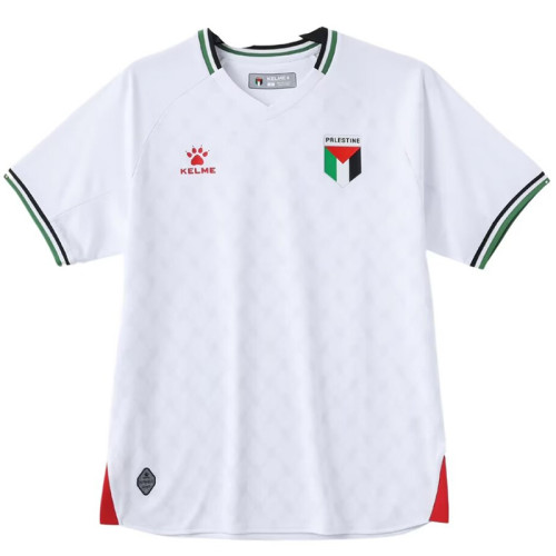 24/25 Palestine Home White Fans Soccer Jersey