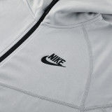 24/25 NM07 Grey Hooded Jacket Tracksuit