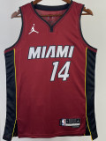 22/23 HEAT HERRO #14 Red Top Quality Hot Pressing NBA Jersey (Trapeze Edition) 飞人版