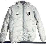 24/25 Al Hilal Grey Hooded Cotton Coat 连帽棉衣