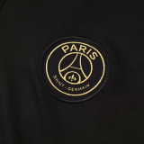 24/25 PSG Black  Half Pull Tracksuit  (半拉链)