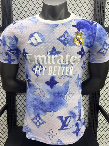 25/26 RMA Purple Pattern Edition White  Player Version Soccer Jersey
